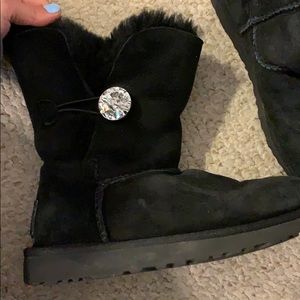 UGG bling button boots
